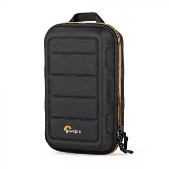 Funda para cámara Lowepro HARDSIDE CS 60 — funda rígida, compacta, 140×85×227 mm, negra/naranja