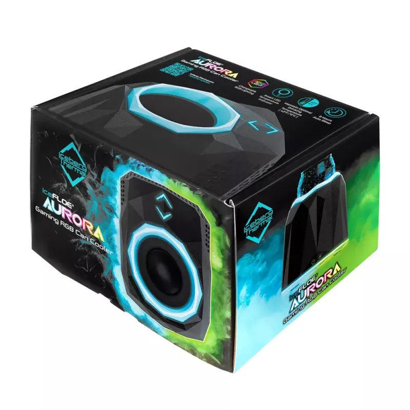 Nevera portátil Iceberg Thermal IceFLOE AURORA 0,355 L eléctrica negra