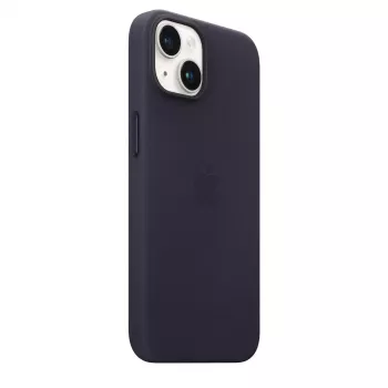 Funda MagSafe de piel para Apple iPhone 14 — violeta, compatible con 6,1 pulgadas