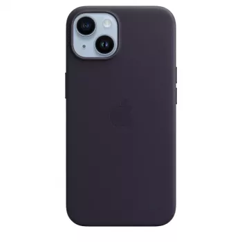 Funda MagSafe de piel para Apple iPhone 14 — violeta, compatible con 6,1 pulgadas