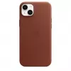 Funda Apple iPhone 14 Plus de piel con MagSafe Umber