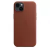 Funda Apple iPhone 14 Plus de piel con MagSafe Umber