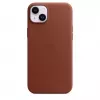 Funda Apple iPhone 14 Plus de piel con MagSafe Umber