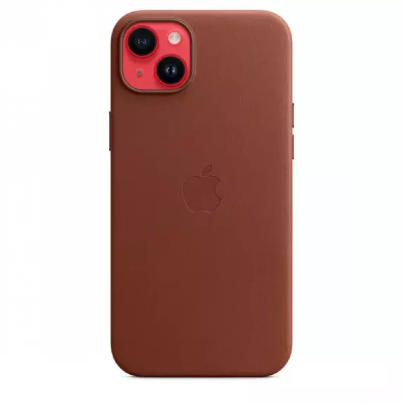 Funda Apple iPhone 14 Plus de piel con MagSafe Umber