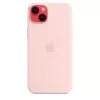 Funda de silicona Apple iPhone 14 Plus MagSafe Chalk Pink
