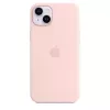 Funda de silicona Apple iPhone 14 Plus MagSafe Chalk Pink