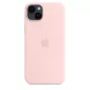 Funda de silicona Apple iPhone 14 Plus MagSafe Chalk Pink