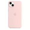 Funda de silicona Apple iPhone 14 Plus MagSafe Chalk Pink
