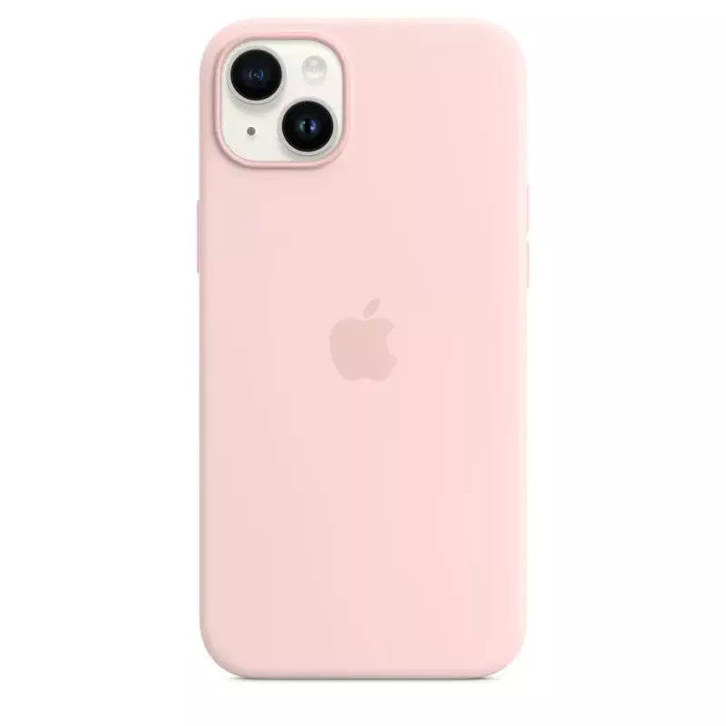 Funda de silicona Apple iPhone 14 Plus MagSafe Chalk Pink