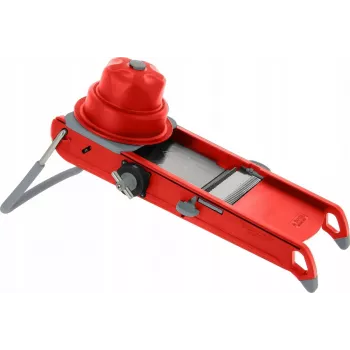 Mandolina de buyer Swing Plus DB2015-43 roja — grosor de corte ajustable, acero inoxidable