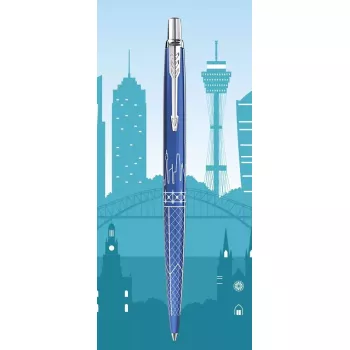 Bolígrafo retráctil con clip Parker Jotter Special Edition Global Icons Sydney Blue