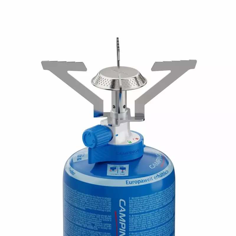 Hornillo de camping de combustible líquido Campingaz 2227471 — un quemador, gas natural, 200 g, 95 mm de altura, 13,5 cm de diámetro