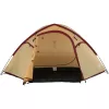 Tienda de campaña de verano COLEMAN Darwin 4 Plus para 4 personas — beige/rojo oscuro