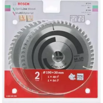 Juego de hojas de sierra Bosch Optiline Wood Multi Material, modelo 2608644655