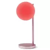 Lámpara LED de mesa Lexon Bubble Lamp LH70LP rosa claro 15W con cargador inalámbrico