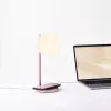 Lámpara LED de mesa Lexon Bubble Lamp LH70LP rosa claro 15W con cargador inalámbrico
