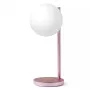Lámpara LED de mesa Lexon Bubble Lamp LH70LP rosa claro 15W con cargador inalámbrico