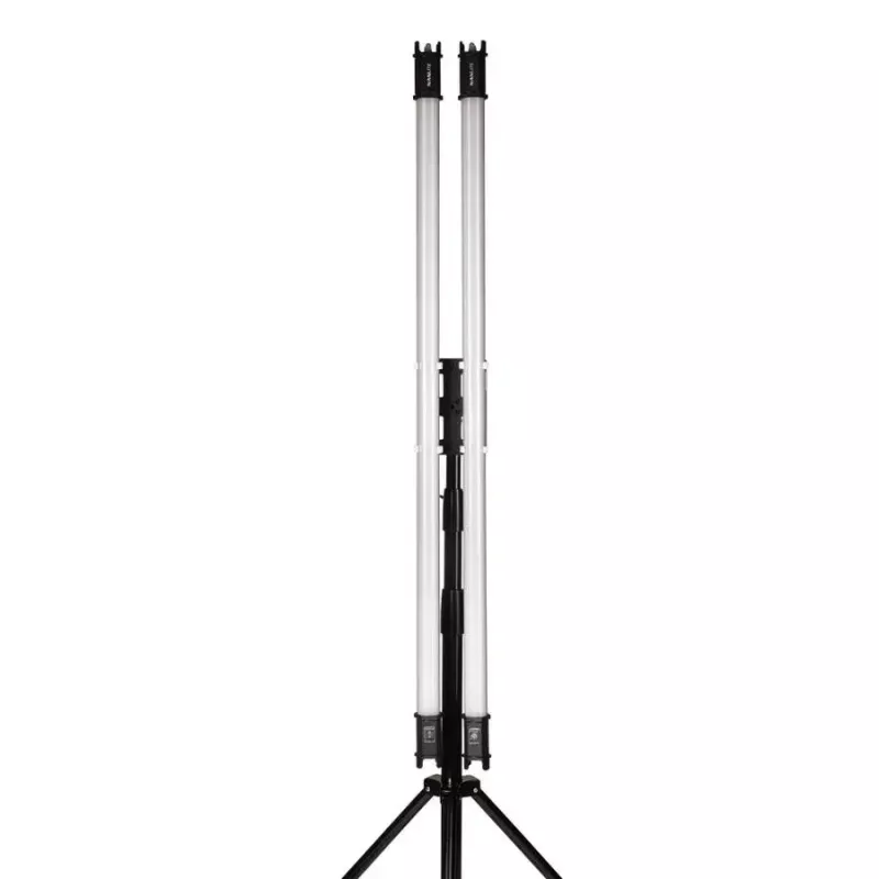 Set de montaje Nanlite Pavotube Double Bank 2 T12 mástil LED negro
