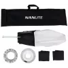 Modificador de luz Nanlite LT-FZ60 plata blanco 45 cm de diámetro