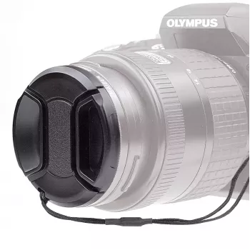 Tapa de objetivo Kaiser Fototechnik 6848 4,6 cm negra para réflex