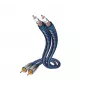 Cable de audio Inakustik 0040403 3m 2xRCA azul