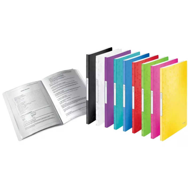Carpeta de presentación Leitz WOW 20 fundas A4 roja polipropileno