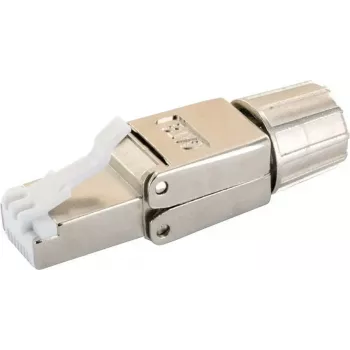 Conector RJ-45 Schwaiger NWST811 531 plateado conector macho 15 mm de ancho
