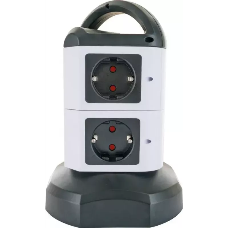 Regleta de alimentación Schwaiger STDT2718 1,8 m 7 tomas de corriente para interior negro blanco