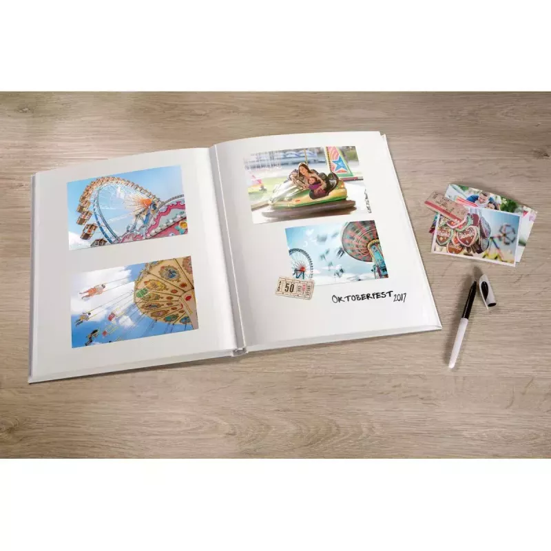 Álbum de fotos Walther Design Fun Cremerahmen XL 50 hojas