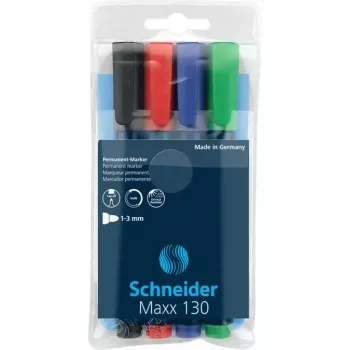 Rotulador permanente Schneider Maxx 130, 1-3 mm, varios colores