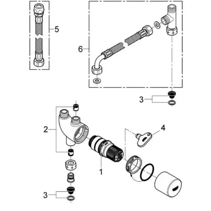 Termostato GROHE 34487000 Cromo
