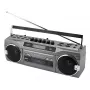 Reproductor de casete portátil Soundmaster SRR80TI con DAB+ y FM, pantalla LCD, 3 W RMS, conexión de auriculares de 3,5 mm, alimentación por pilas/230V