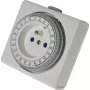 Temporizador analógico REV 0025020109 WS compacto blanco — interruptor horario mecánico para control diario