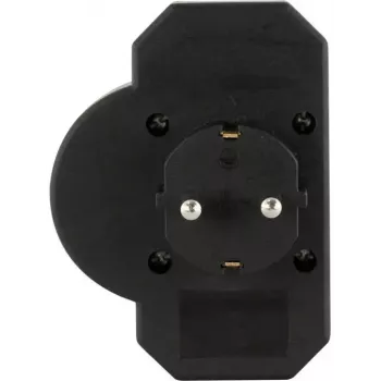 Regleta REV 3 tomas con protección contra sobretensiones, modelo 0020070512, negra