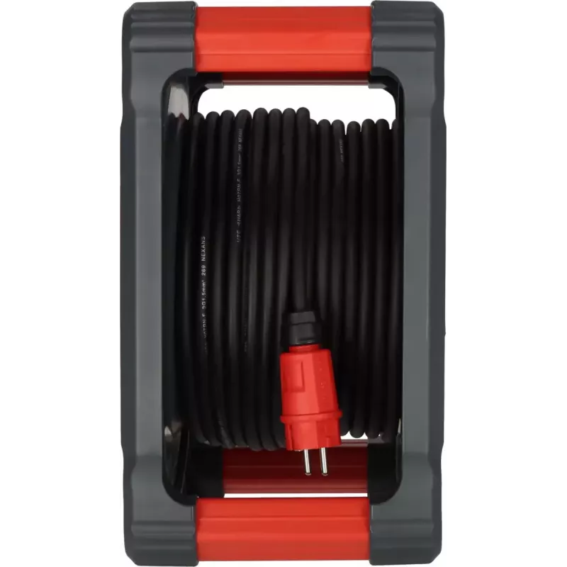 Regleta de enchufes Brennenstuhl KA 5100 5 tomas AC 50 m Negro Rojo Plata