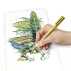 Staedtler 8323-S BK2 rotulador metálico, punta redonda 1-2 mm, oro/plata, paquete de 2