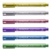 Staedtler 8323-S BK2 rotulador metálico, punta redonda 1-2 mm, oro/plata, paquete de 2