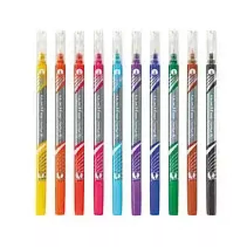 Rotulador Herlitz 11367232 punta fina 10 uds. negro azul marrón verde naranja rosa lila rojo amarillo