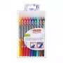 Rotulador Herlitz 11367232 punta fina 10 uds. negro azul marrón verde naranja rosa lila rojo amarillo