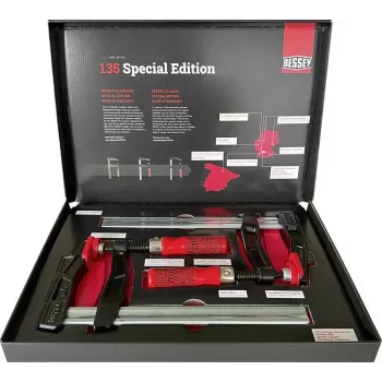 Abrazadera Bessey TGA25SET-135, 2× sargentos de barra Anniversary, 250 mm de apertura