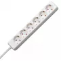 Regleta de enchufes EFB Elektronik Kopp 120613005 – cable de 1,4 m, 6 tomas tipo F, 16 A, 250 V, interior, rojo/blanco