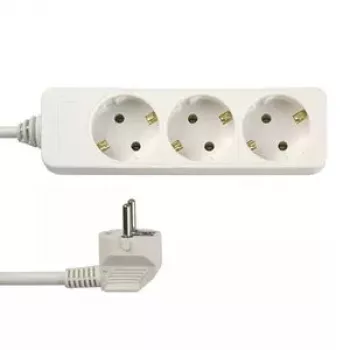 Alargador de corriente REV 0512248555 5 m 3 tomas AC interior blanco