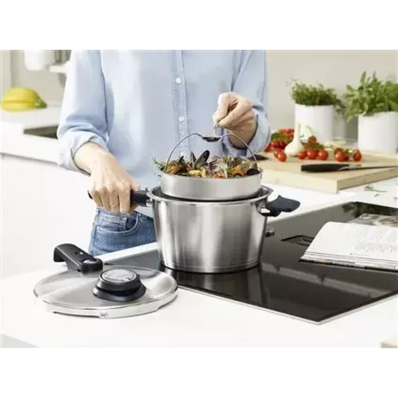 Olla a presión Fissler Vitavit Premium 6 L acero inoxidable inducción
