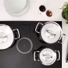 Set de sartenes Fissler 084-378-03-000/0 acero inoxidable 3 piezas