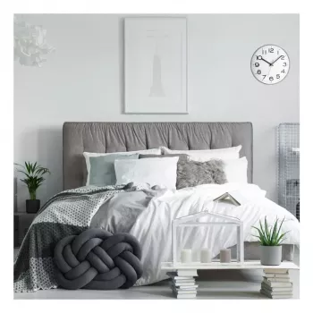 Reloj de cuarzo TFA-Dostmann 60.3017 Circle gris blanco reloj de pared y mesa
