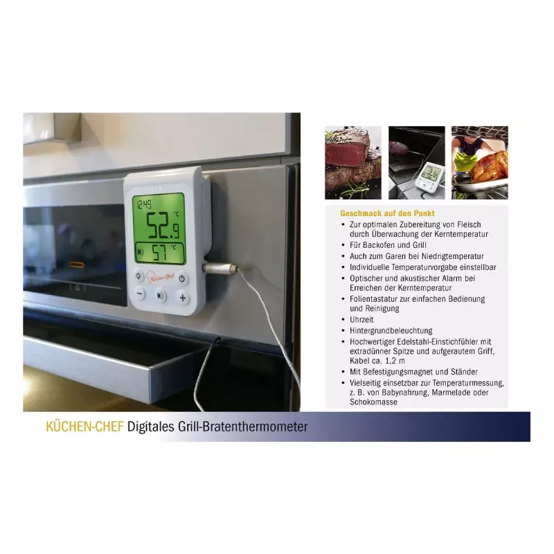 Termómetro alimentario TFA-Dostmann KÜCHEN-CHEF -20 a 300 °C digital