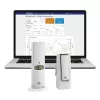Sensor ambiental tfa dostmann WeatherHub Smart Home inalámbrico — humedad y temperatura, Wi‑Fi, alimentación por red/pilas (AA), 40×28×104 mm