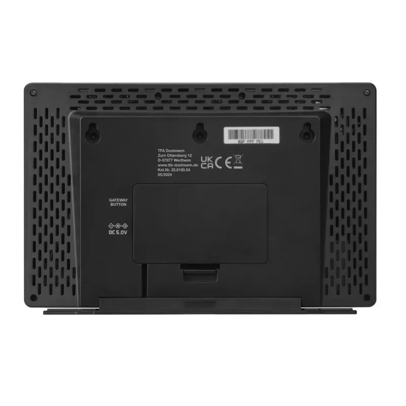 TFA-Dostmann TFA.me Silver LCD a pilas WLAN anemómetro higrómetro termómetro