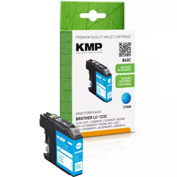 KMP Brother LC-123C Cian remanufacturado