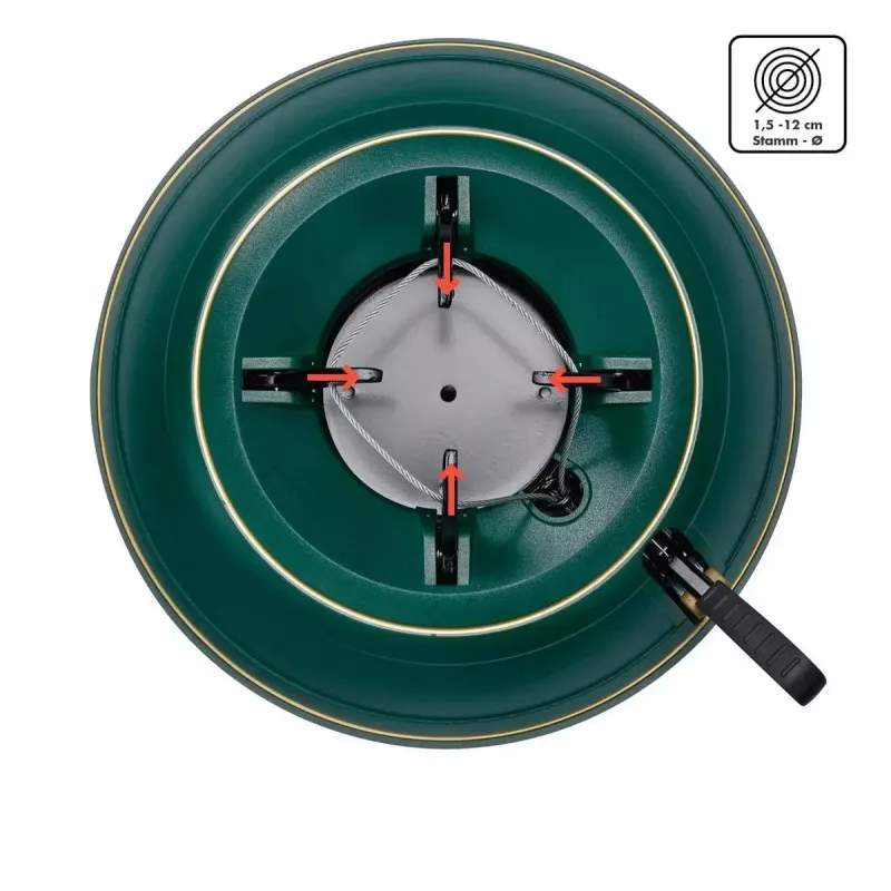 Soporte para árbol de Navidad Krinner Classic verde 94001